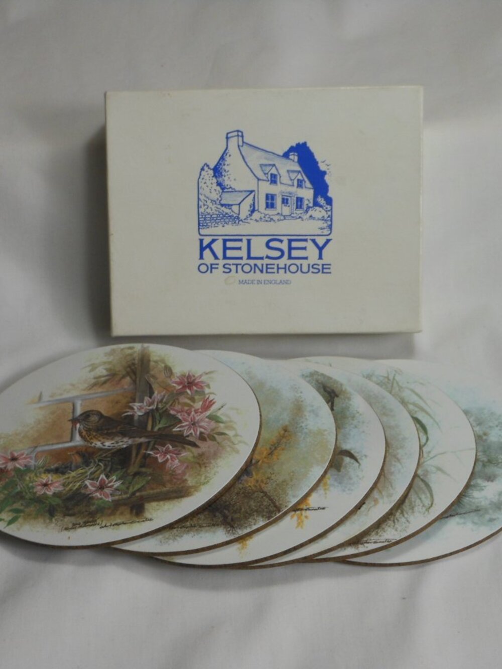 Kelsey of Stoneware. Beautiful coasters set of 6